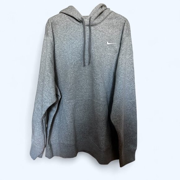 Nike Men's Sportswear Club Pullover Hoodie CJ1611-063 Gray Size M - Picture 4 of 10